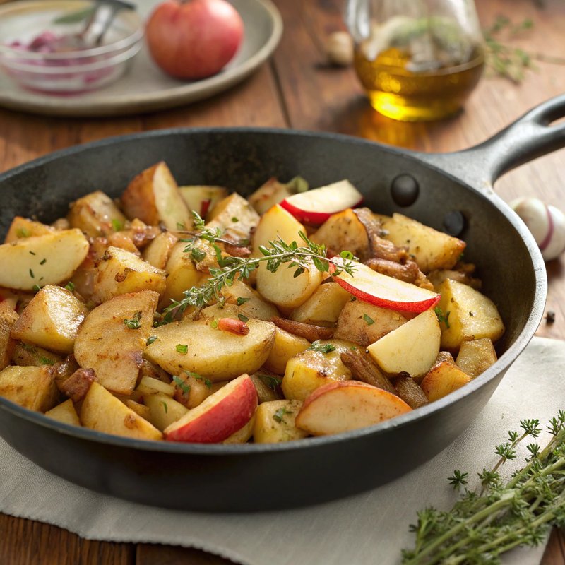 Savory Apple and Potato Hash