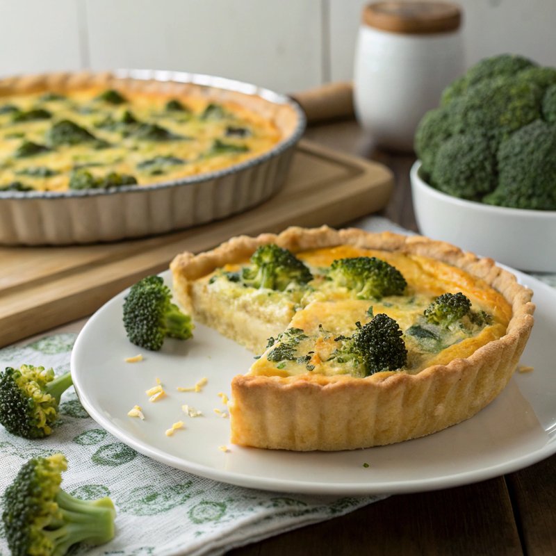 Broccoli and Cheese Quiche
