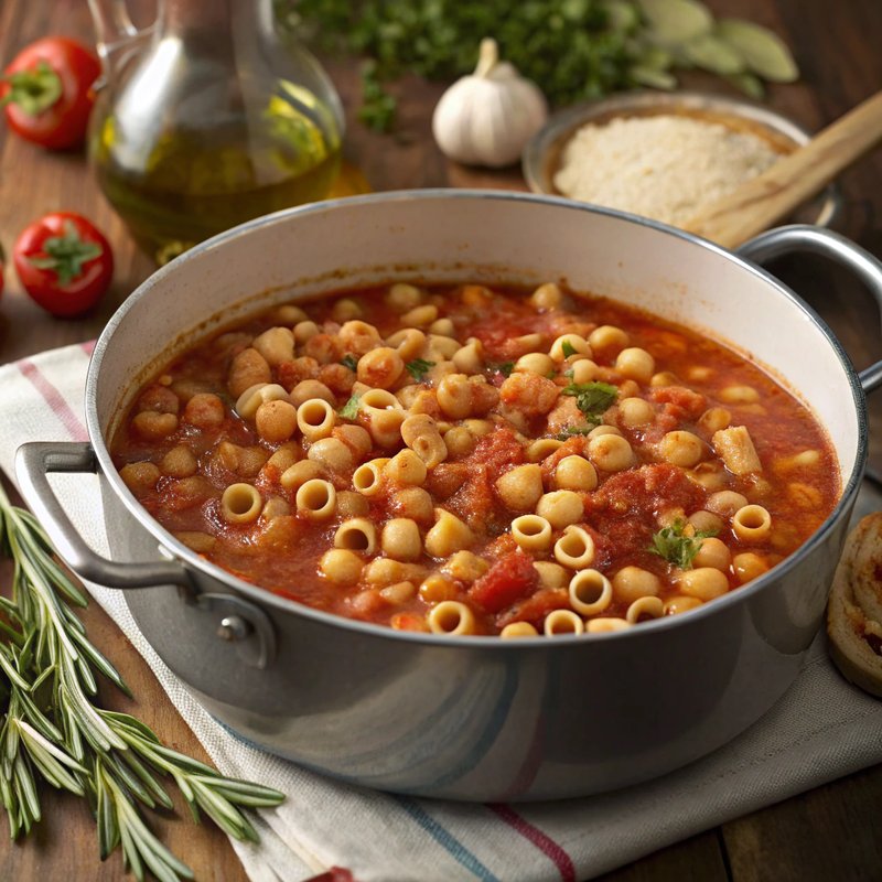 Pasta E Ceci (Pasta with Chickpeas)