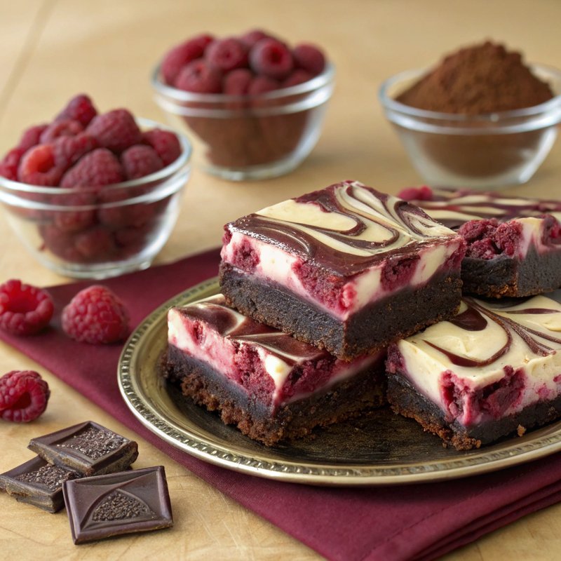 Decadent Raspberry Cream Cheese Brownies