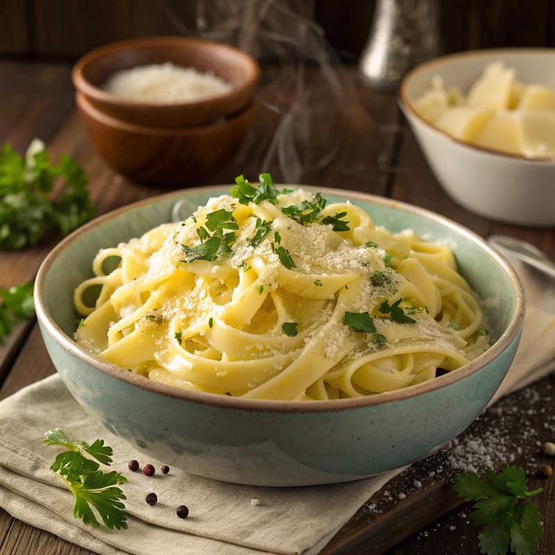 Buttered Noodles - A simple yet comforting Italian-American side dish, buttered noodles are perfect for pairing with a variety of main courses. The combination of rich b
