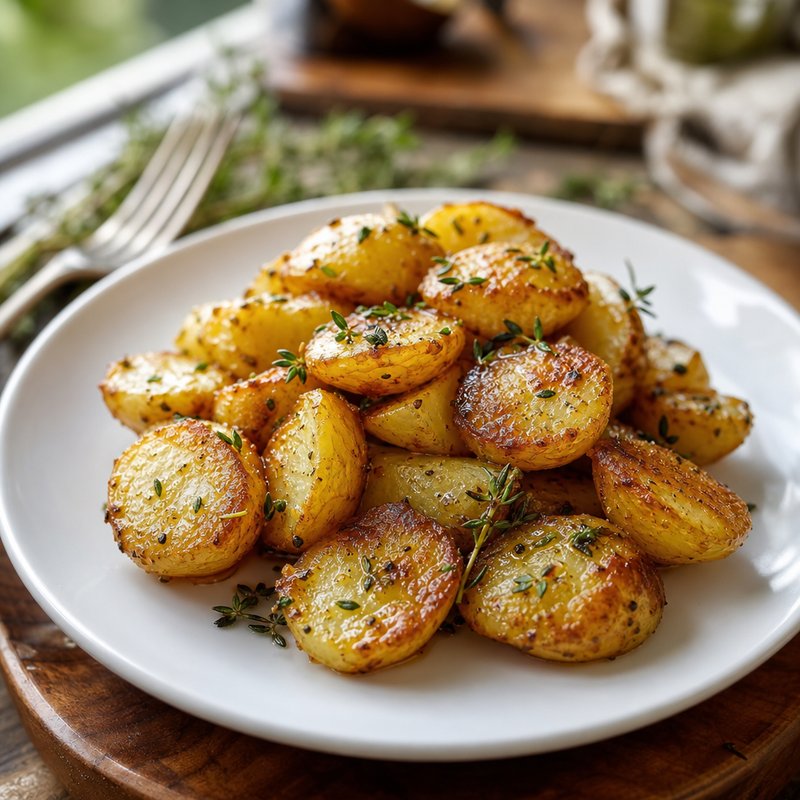 Buttery Thyme Country Potatoes - Savor the rich, comforting flavors of Buttery Thyme Country Potatoes, a rustic side dish that is sure to become a favorite at your dinner table. With 
