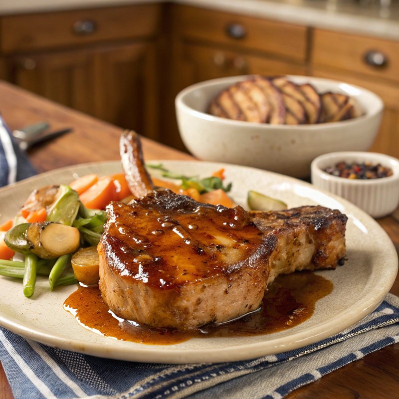 Maple Glazed Pork Chops