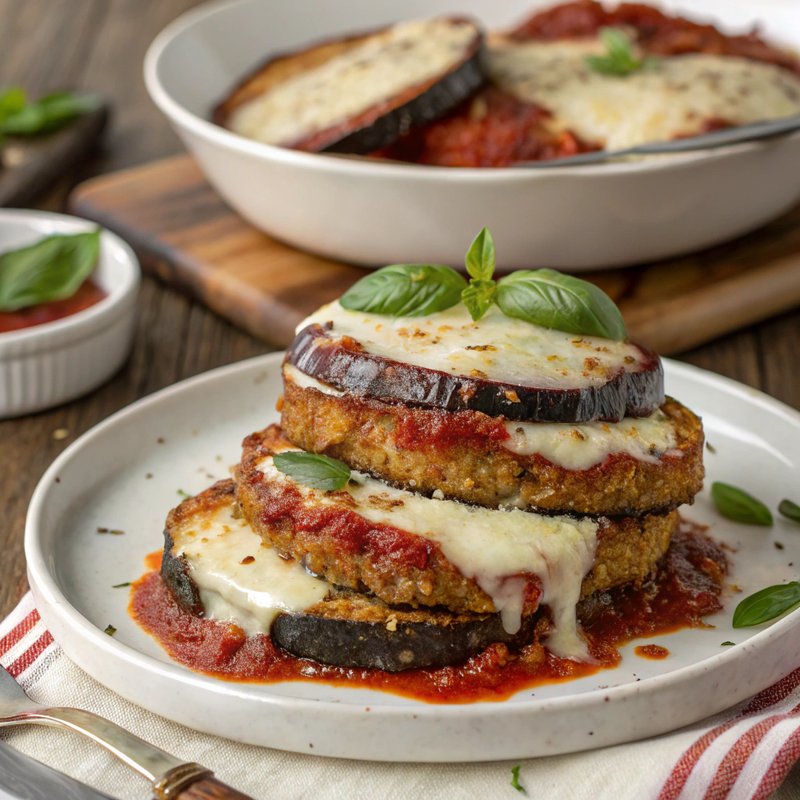 Air Fryer Eggplant Parmesan