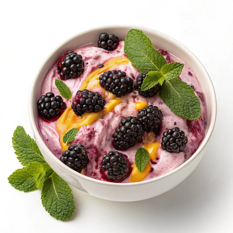 Creamy Blackberry Yogurt Delight