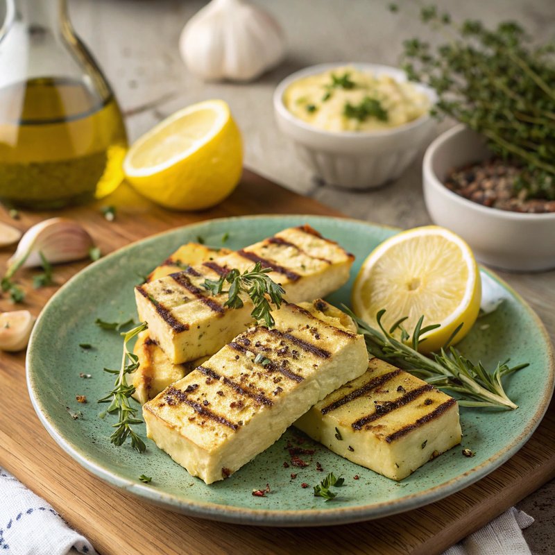 Thyme and Lemon Grilled Tofu