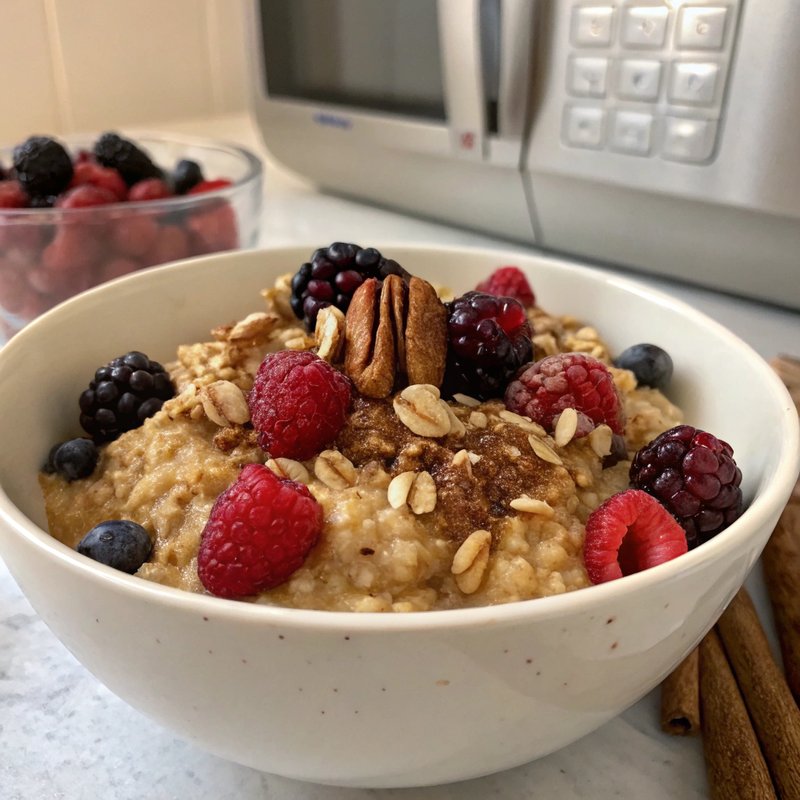 Fruity Nutty Microwave Oatmeal