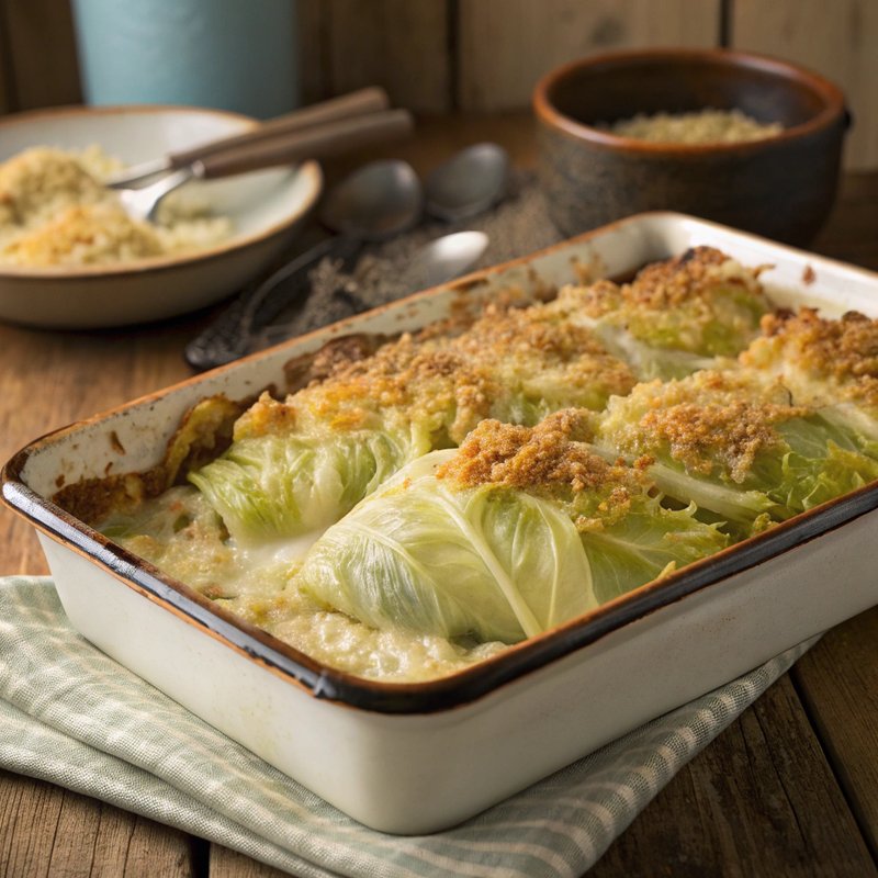 Cheesy Cabbage Gratin