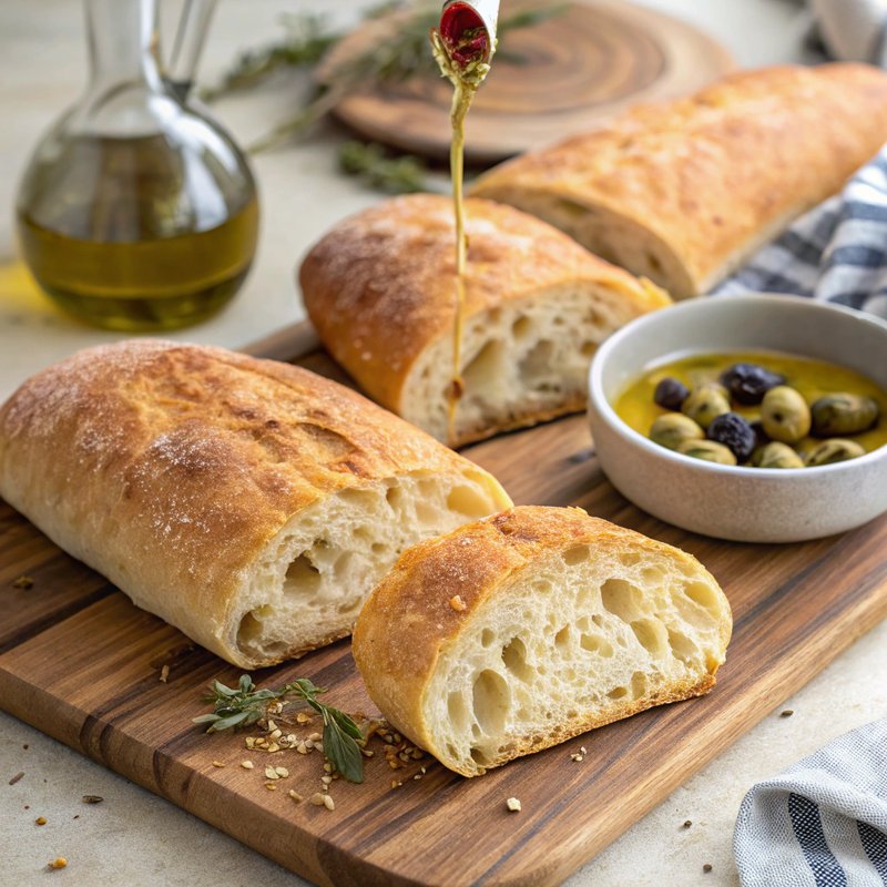 Homemade Ciabatta Rolls