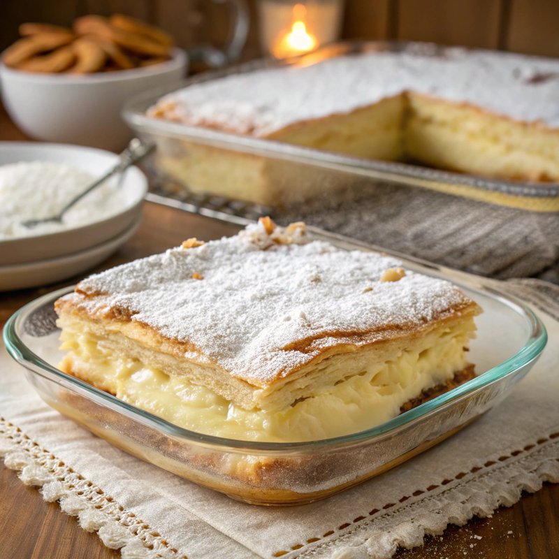 Serbian Krempita: Vanilla Custard Pie