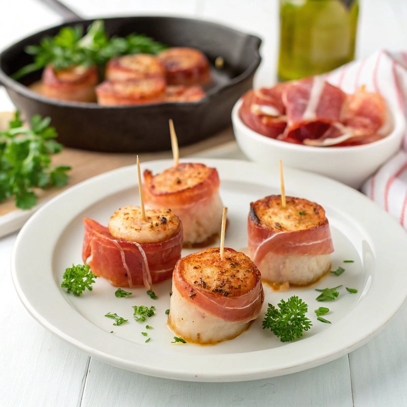 Prosciutto Wrapped Scallops