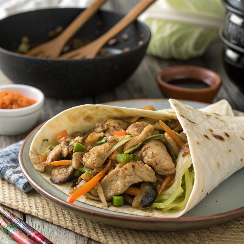 Moo Shu Chicken Stir Fry