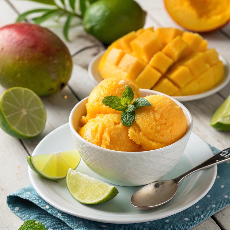 Refreshing Mango Sorbet