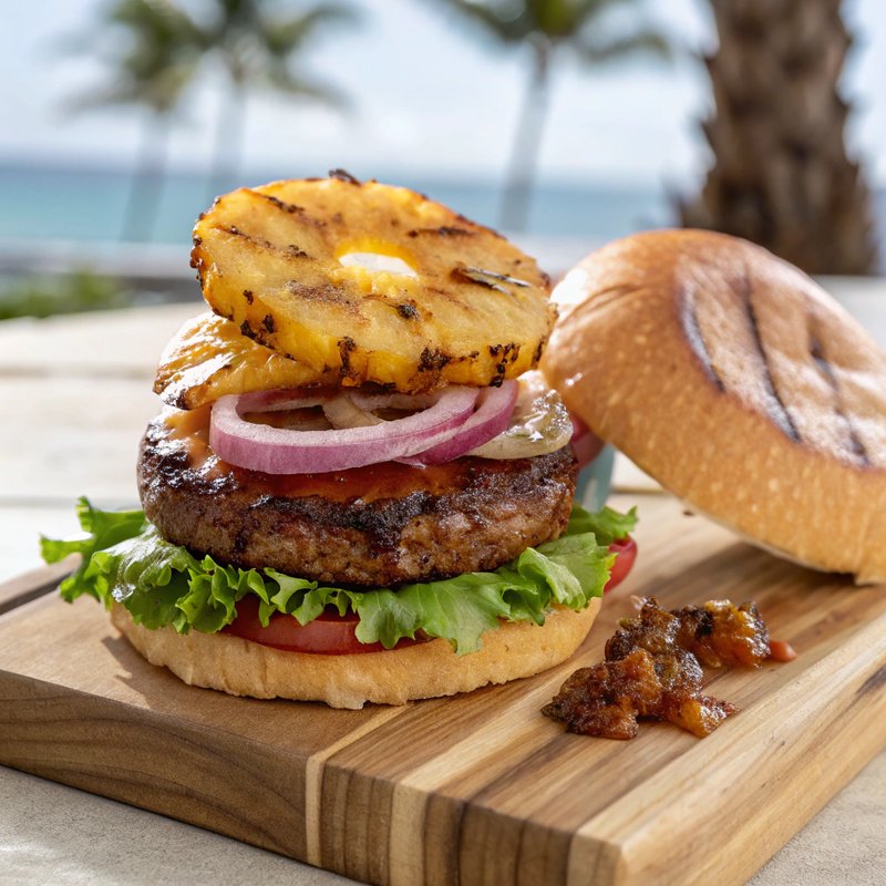 Tropical Hawaiian Burger
