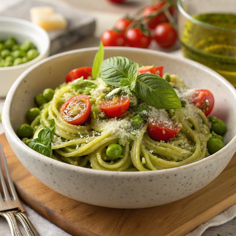 Vibrant Pea Pesto Pasta
