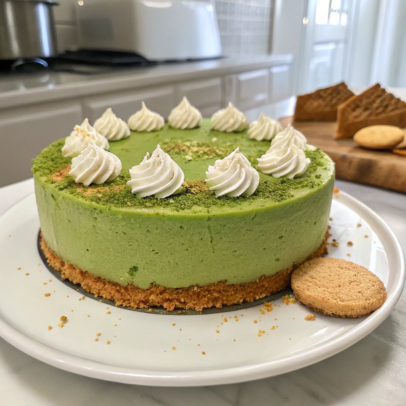 Enhanced Green Tea Cheesecake
