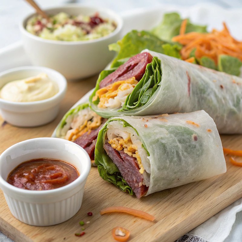 Deluxe Pastrami Spring Rolls
