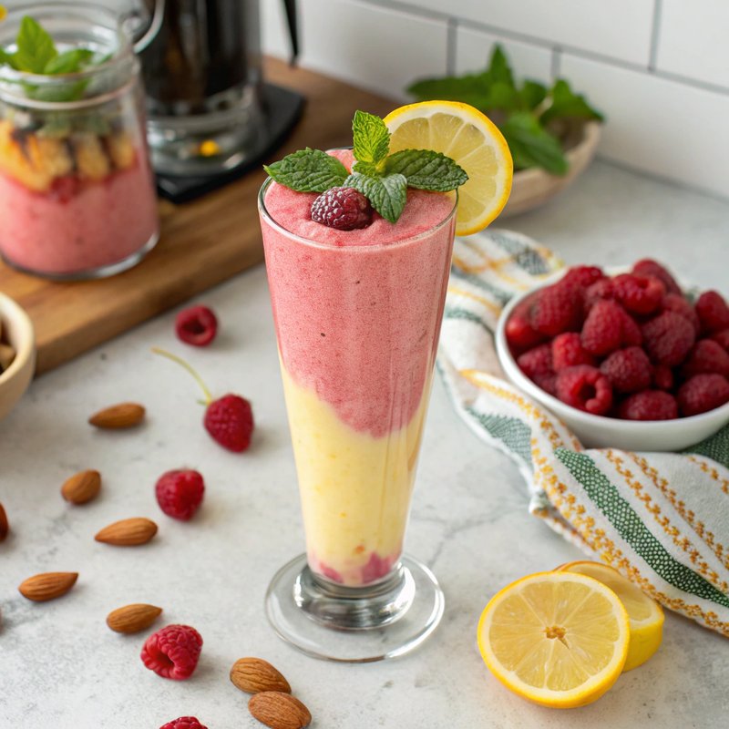 Lemon Raspberry Protein Shake