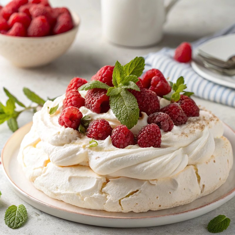 Raspberry Pavlova