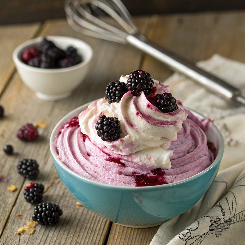 Luscious Blackberry Whipped Cream