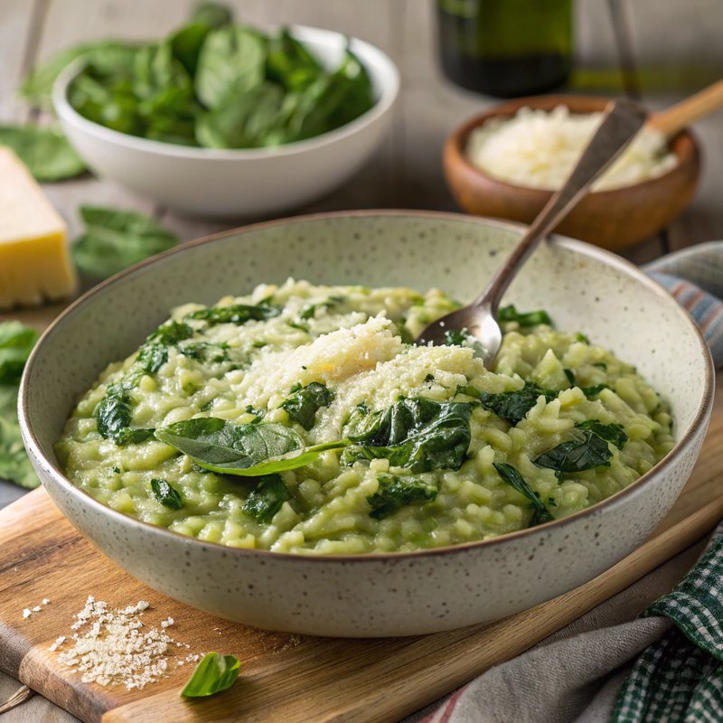 Creamy Spinach and Parmesan Risotto