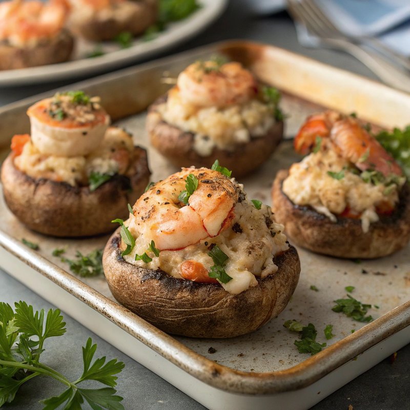 Prawn Stuffed Mushrooms