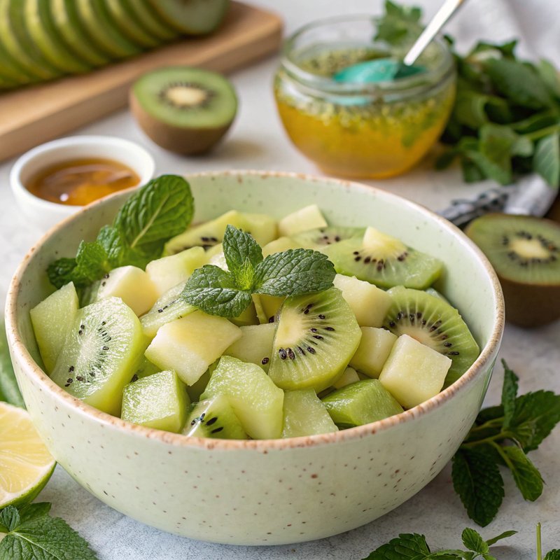 Kiwi and Honeydew Melon Salad