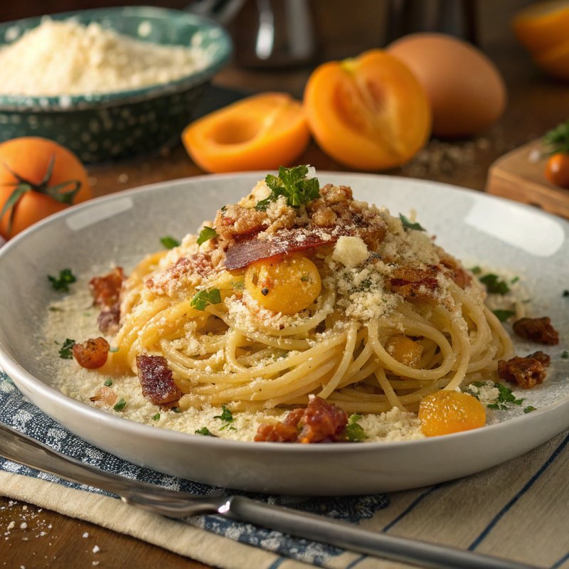 Apricot Crumble Carbonara