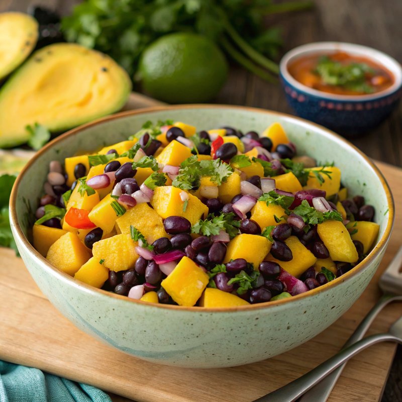 Venezuelan Mango and Black Bean Salad