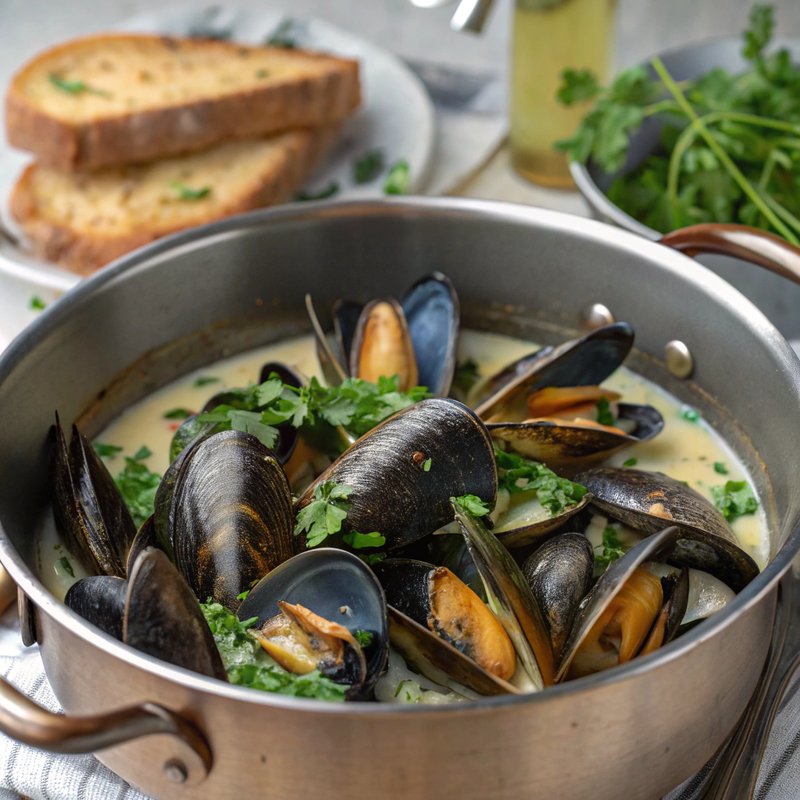 Mussels in White Wine Sauce