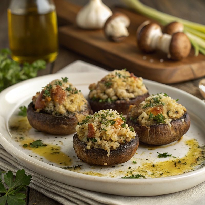 Savory Stuffed Mushrooms