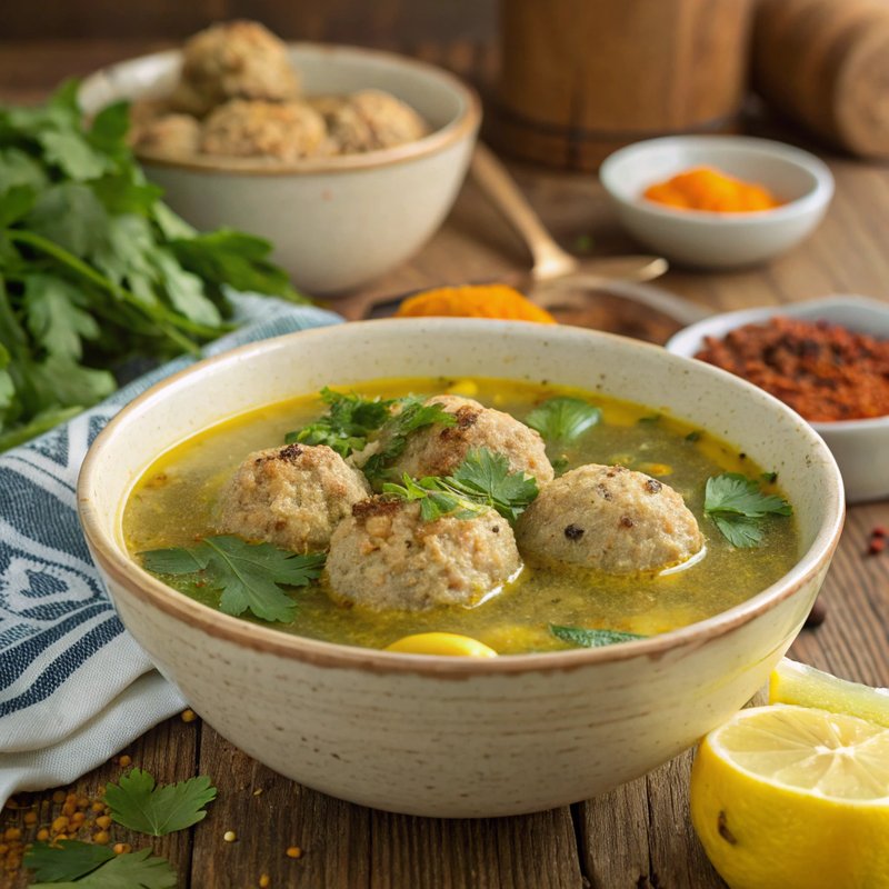 Persian Gondi (Meatball Soup)