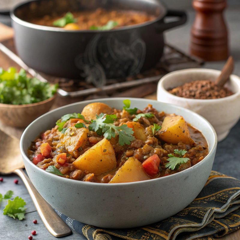 Hearty Potato and Lentil Curry