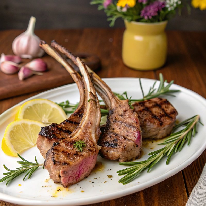 Grilled Rosemary Lamb Chops