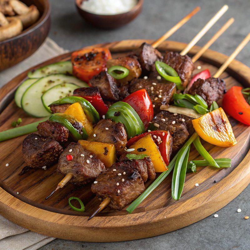 Khailmag Guril - Traditional Mongolian Grilled Lamb and Vegetables