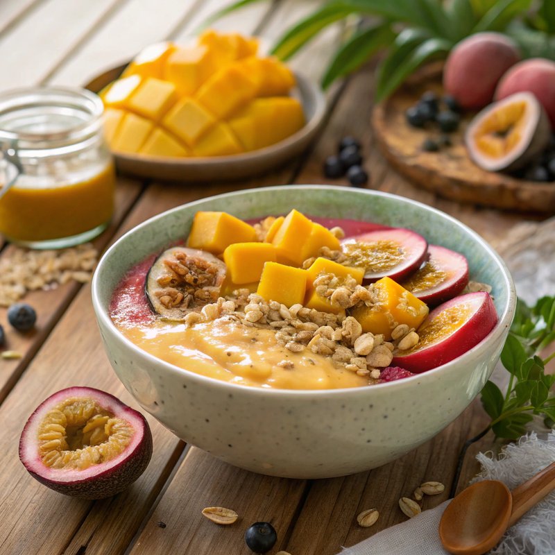 Mango and Passionfruit Smoothie Bowl