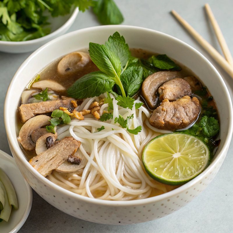Bun Moc (Vietnamese Pork and Mushroom Noodle Soup)