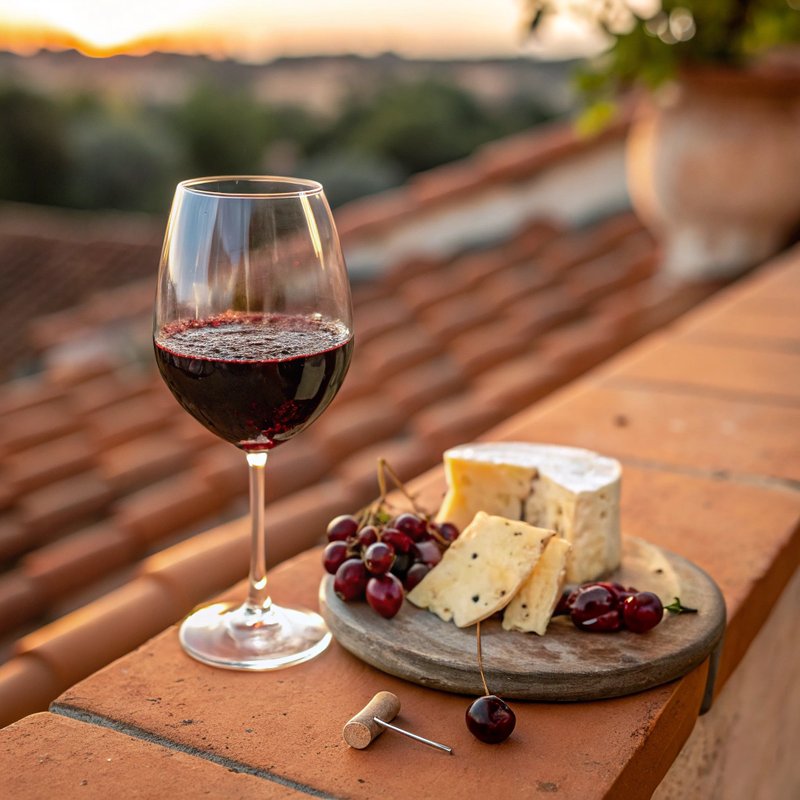 Tempranillo - Spain's noble red grape producing wines with flavors of leather, tobacco, dried cherry, and vanilla. Medium to full-bodied with moderate tannins, it i