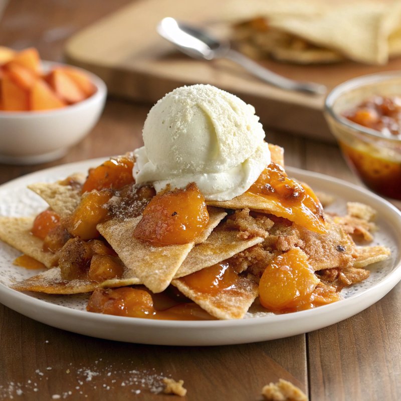 Apricot Cobbler Nachos