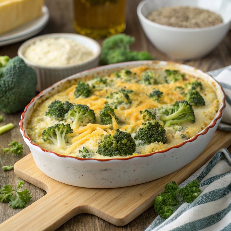 Keto Cheesy Broccoli Casserole
