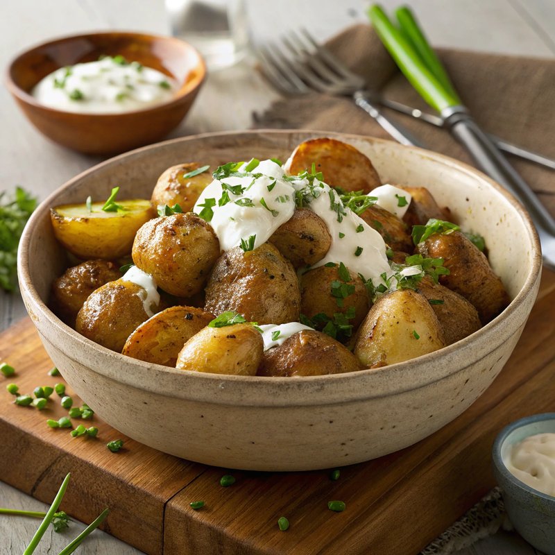 Creamy Sour Cream and Chive Country Potatoes