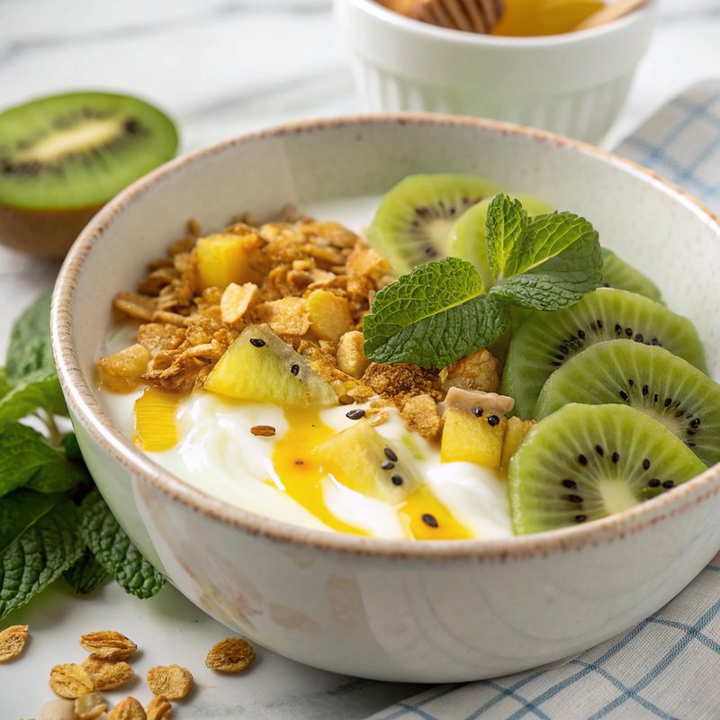 Refreshing Kiwi Yogurt