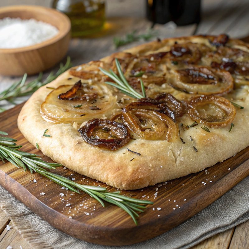 Focaccia Alle Cipolle E Rosmarino