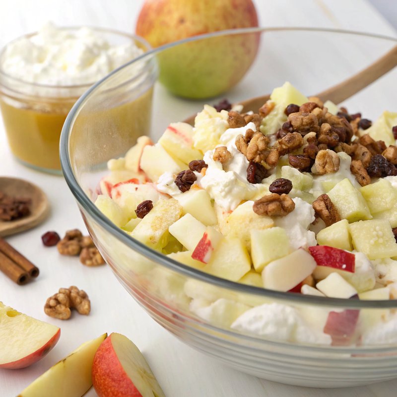German Apple and Quark Salad