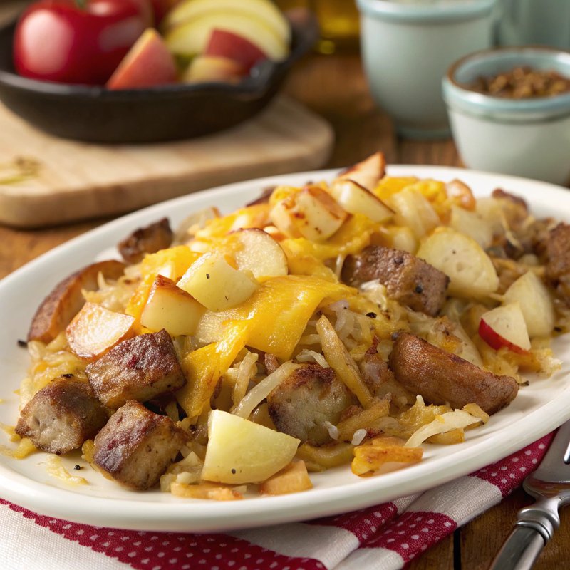 Sausage and Apple Hashbrowns