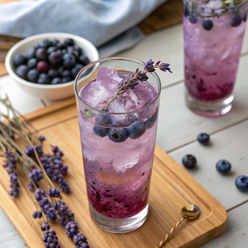Blueberry Lavender Italian Soda