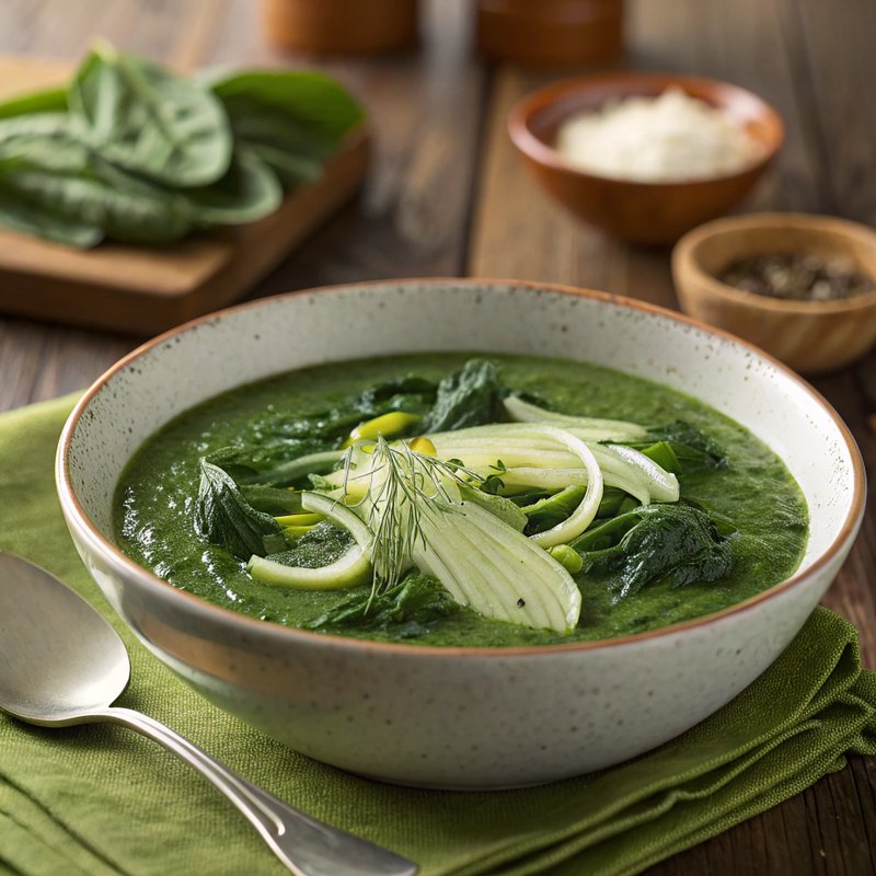 Enhanced Spinach and Fennel Soup