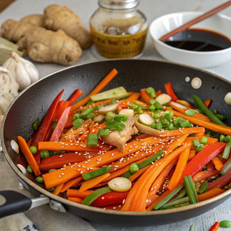 Carrot and Ginger Stir Fry