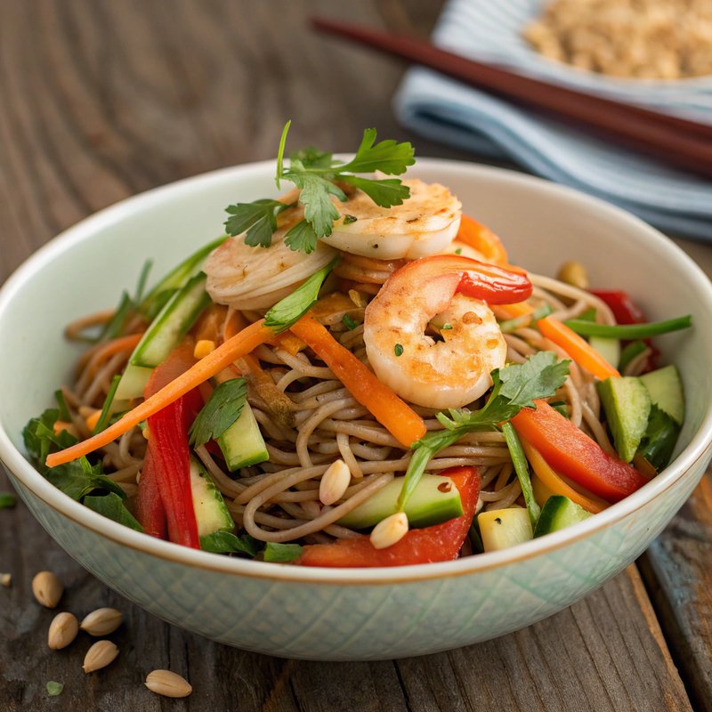 Enhanced Prawn and Soba Noodle Salad
