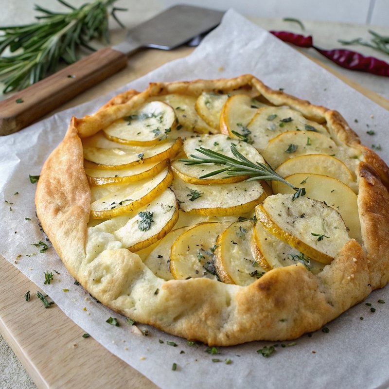 Rustic Potato and Blue Cheese Galette